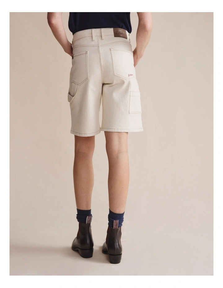 Eden Relaxed Short 1STW00140 in Cream image 2