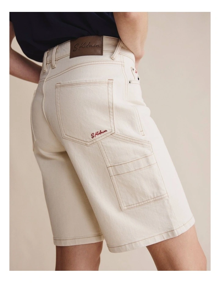 Eden Relaxed Short 1STW00140 in Cream image 3