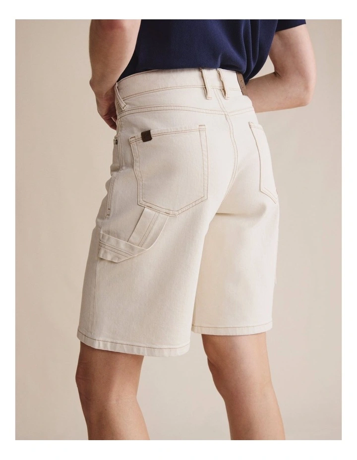 Eden Relaxed Short 1STW00140 in Cream image 4