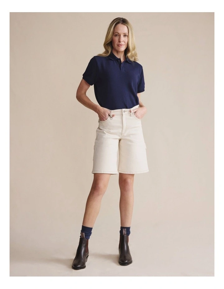 Eden Relaxed Short 1STW00140 in Cream image 5