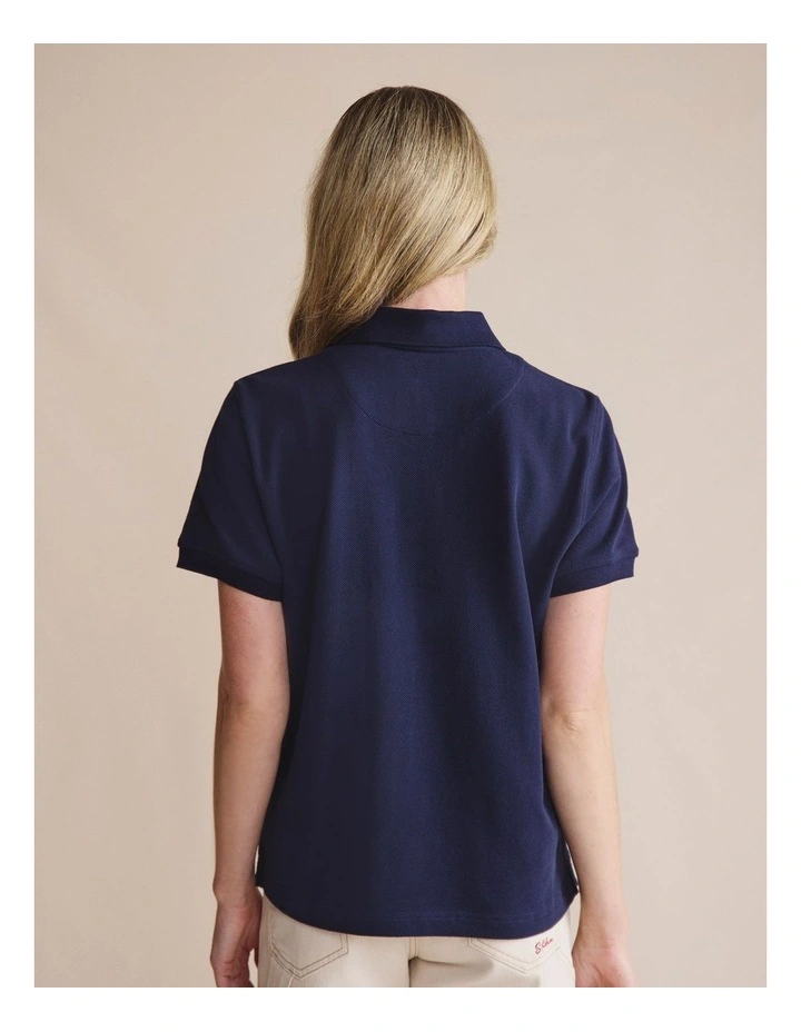Penola Short Sleeve Polo 1POW00211 in Blue image 2