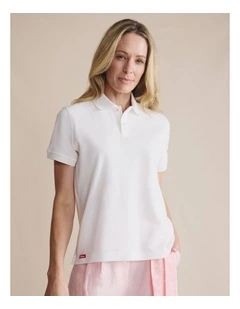 Penola Short Sleeve Polo T-shirt 1POW00211 in White