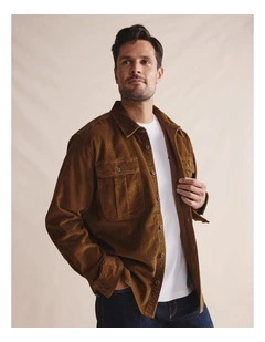 Smithton Corduroy Shirt 1SHM00265 in Rust