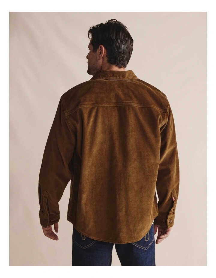 Smithton Corduroy Shirt 1SHM00265 in Rust image 2