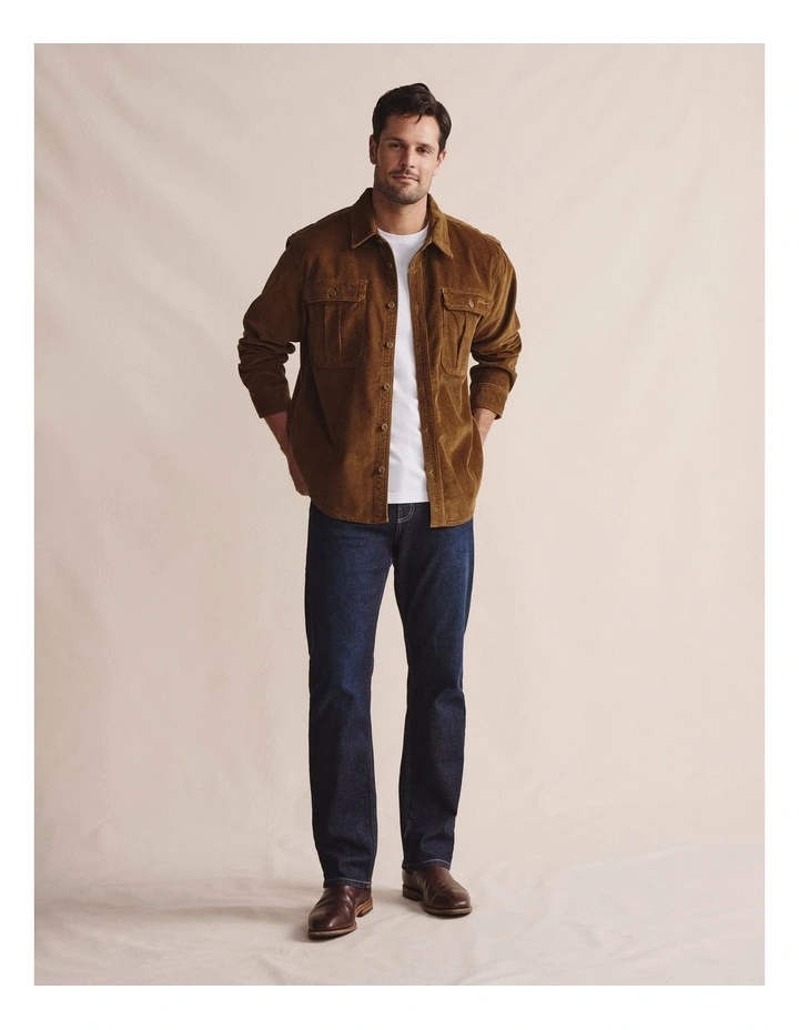 Smithton Corduroy Shirt 1SHM00265 in Rust image 3