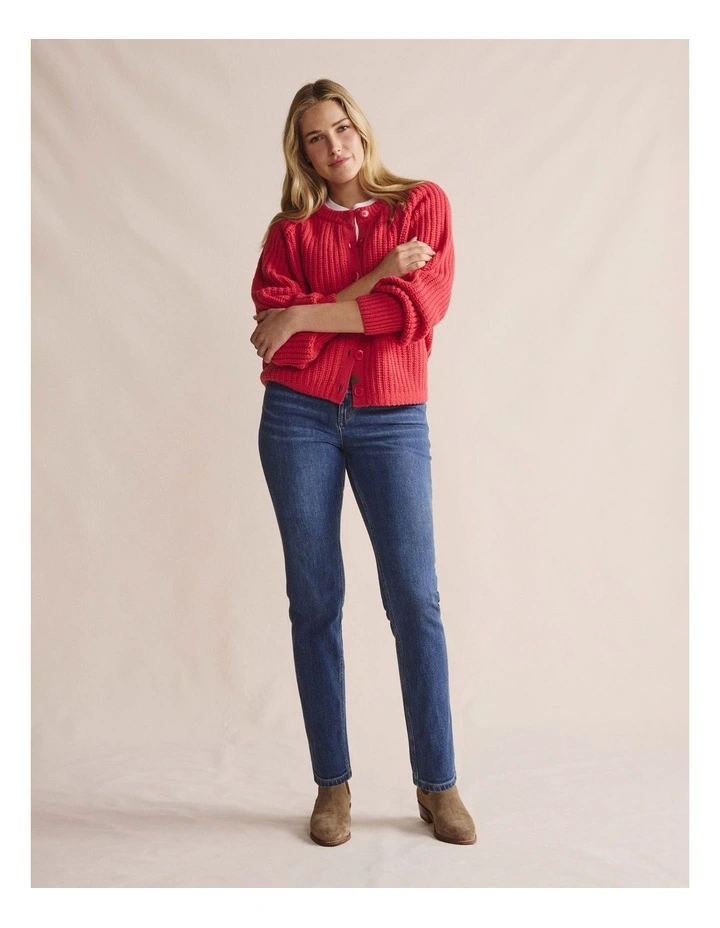 Milabena Cardigan 1KNW00302 in Protea image 3