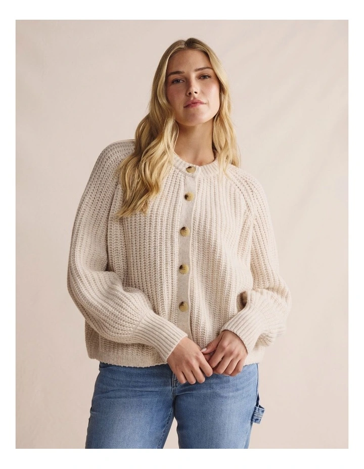 Milabena Cardigan 1KNW00302 in Protea image 1