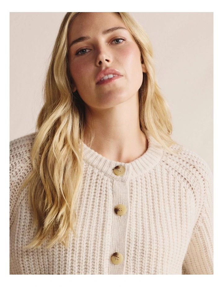 Milabena Cardigan 1KNW00302 in Protea image 3