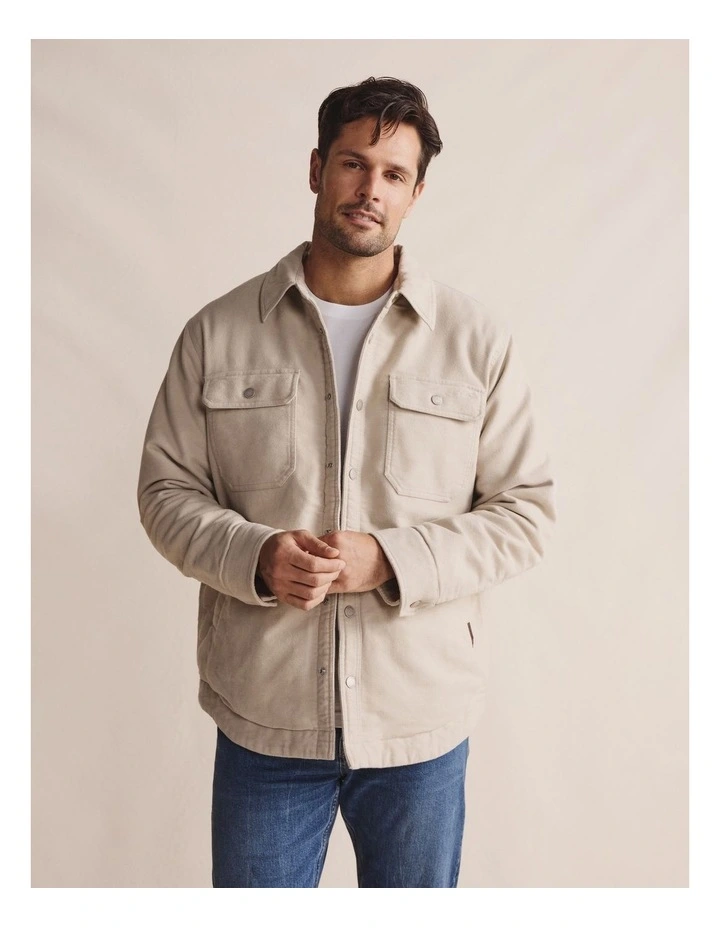 S.Kidman 1JKM00286 WILMOT SHIRT JACKET - Moleskin image 1