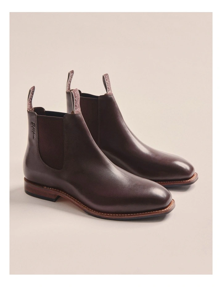 Choc Sidney Goodyear Welt Boots K0001 in Chocolate image 1