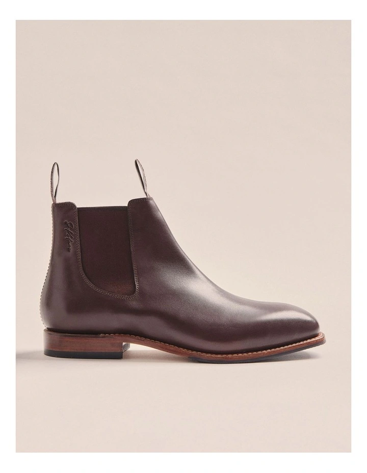 Choc Sidney Goodyear Welt Boots K0001 in Chocolate image 2