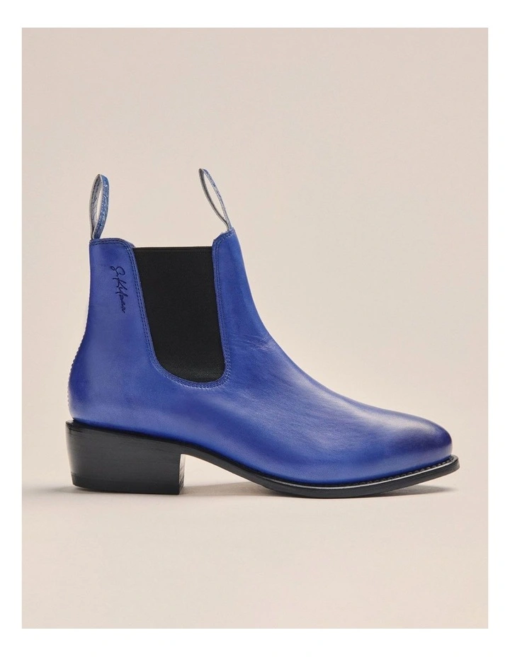 K0015 Helen Cuban Heel Boot in Cobalt image 2