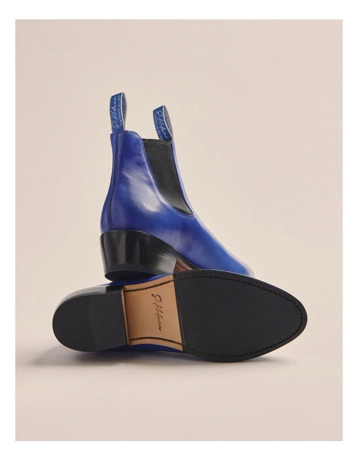 K0015 Helen Cuban Heel Boot in Cobalt image 3