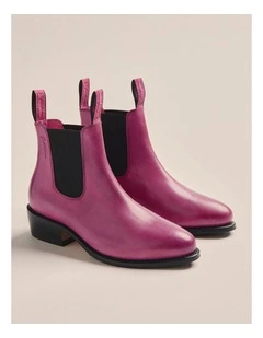Helen Cuban Heel Boot K0015 PNK in Pink