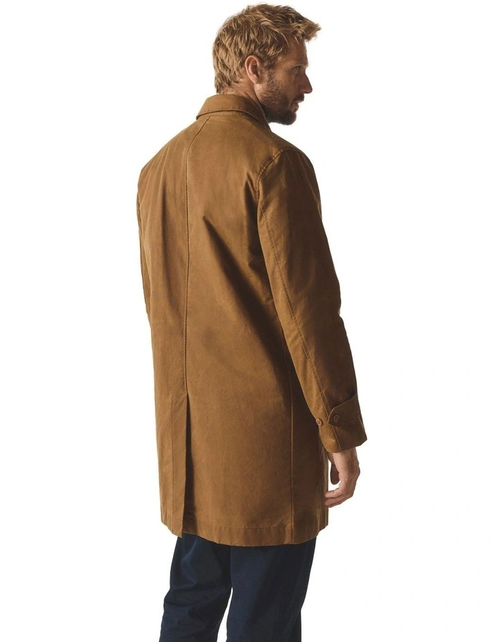 Driza-Bone Vintage Wax Mac Coat in Sand image 2