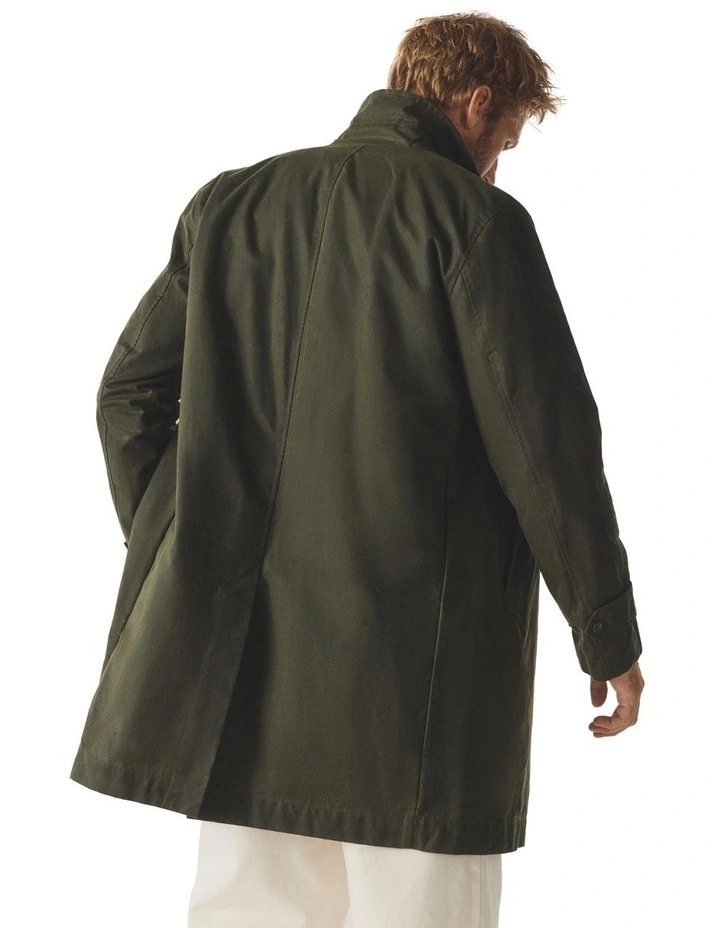 Driza-Bone Vintage Wax Mac Coat in Green image 2