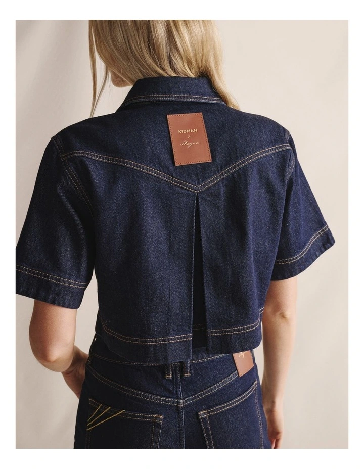 S.Kidman 1TOW00343 SHAYNA CROP DENIM JACKET image 2