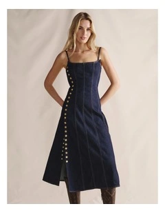 S.Kidman 1DRW00346 SHAYNA DENIM MIDI DRESS