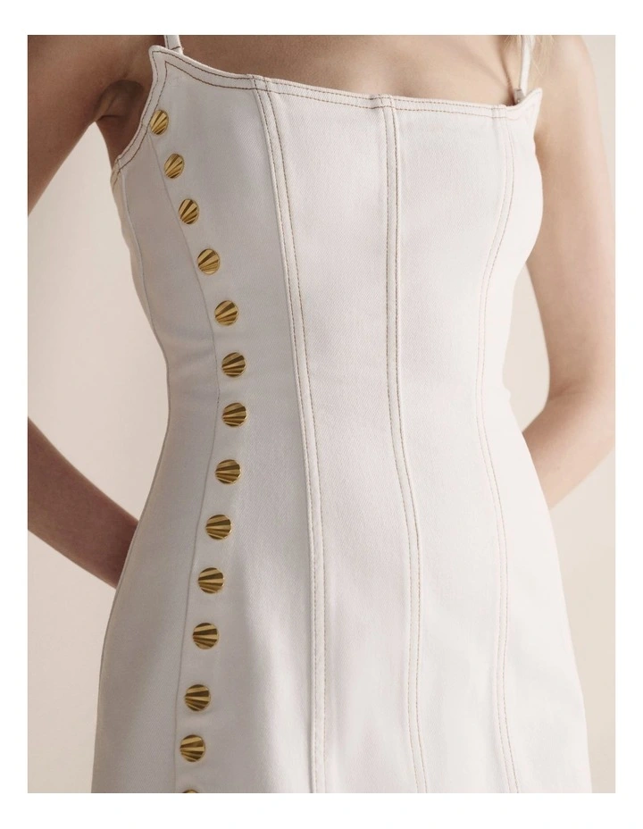 S.Kidman 1DRW00346 SHAYNA DENIM MIDI DRESS image 3