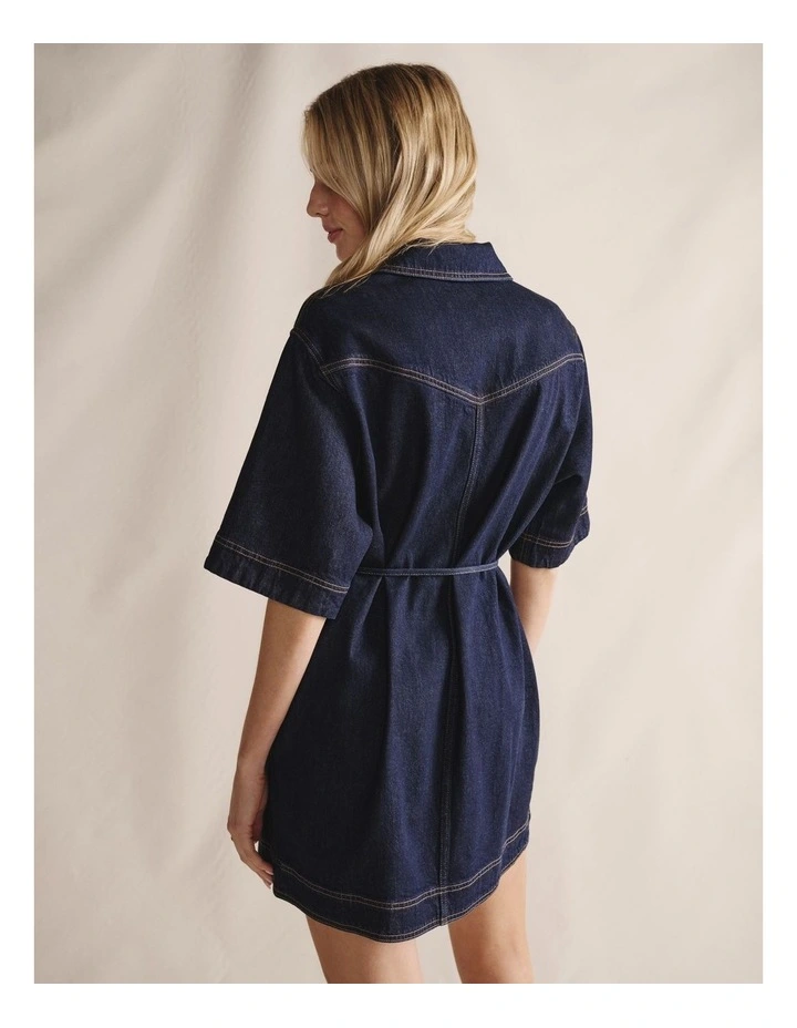 S.Kidman 1DRW00345 SHAYNA DENIM SHIRT DRESS image 2