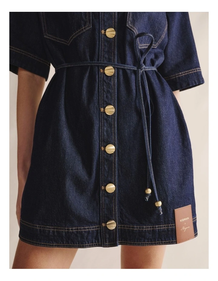 S.Kidman 1DRW00345 SHAYNA DENIM SHIRT DRESS image 4
