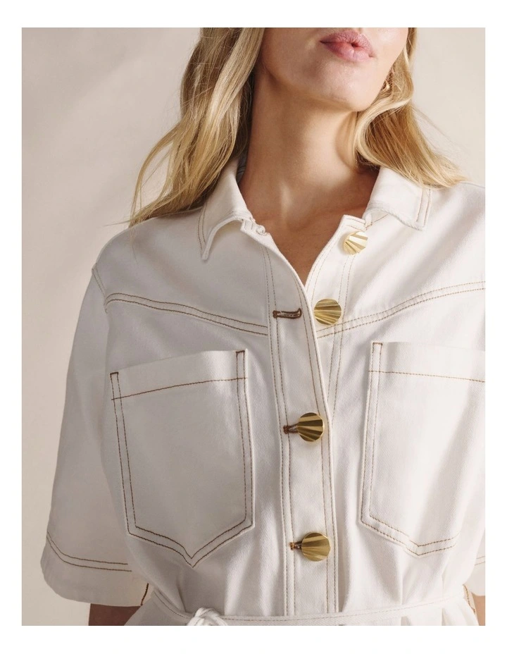 S.Kidman 1DRW00345 SHAYNA DENIM SHIRT DRESS image 3