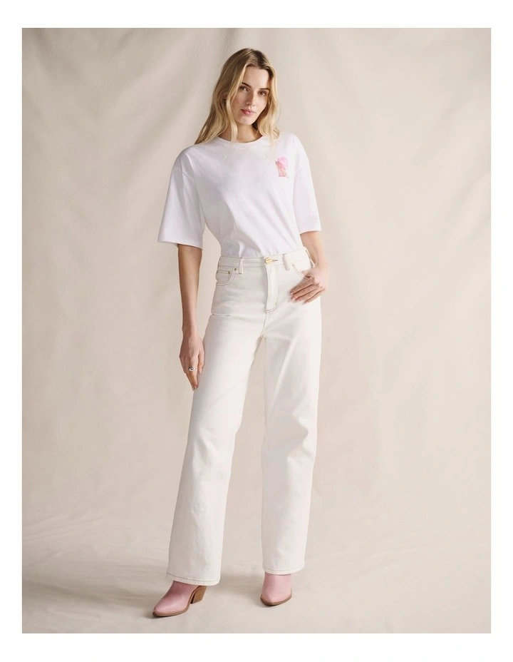 S.Kidman 1TSW00348 SHAYNA OVERSIZED PRINTED T-SHIRT image 3