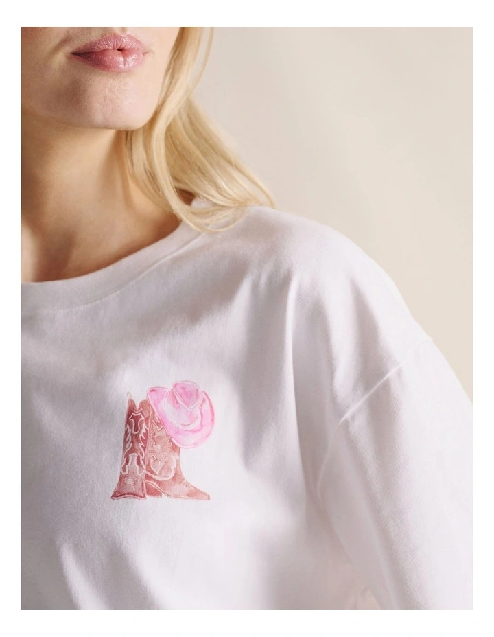 S.Kidman 1TSW00348 SHAYNA OVERSIZED PRINTED T-SHIRT image 4