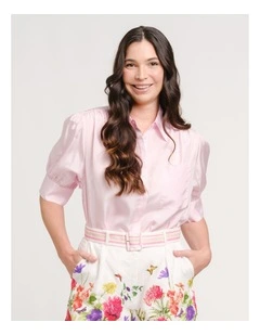 Mulga Blouse in Coral