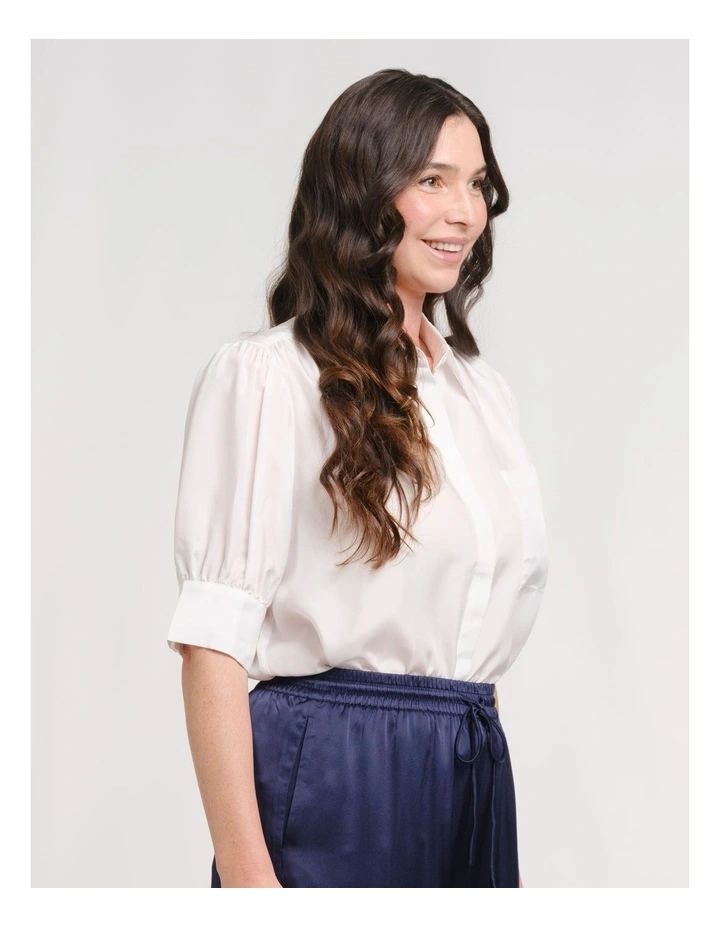 Mulga Blouse in White image 3