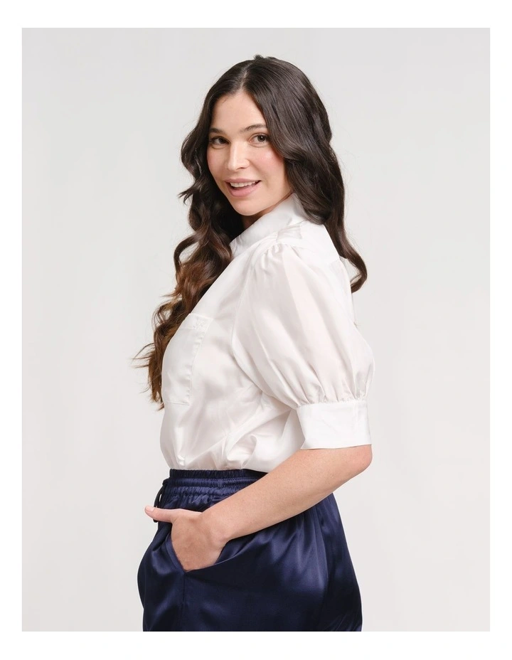 Mulga Blouse in White image 4