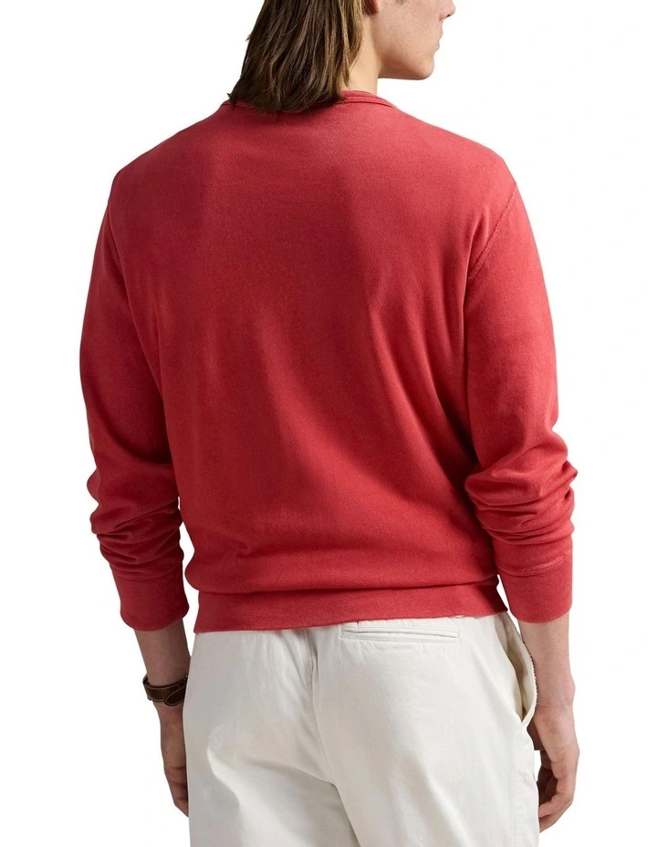 Spa Terry Sweatshirt in Red image 2