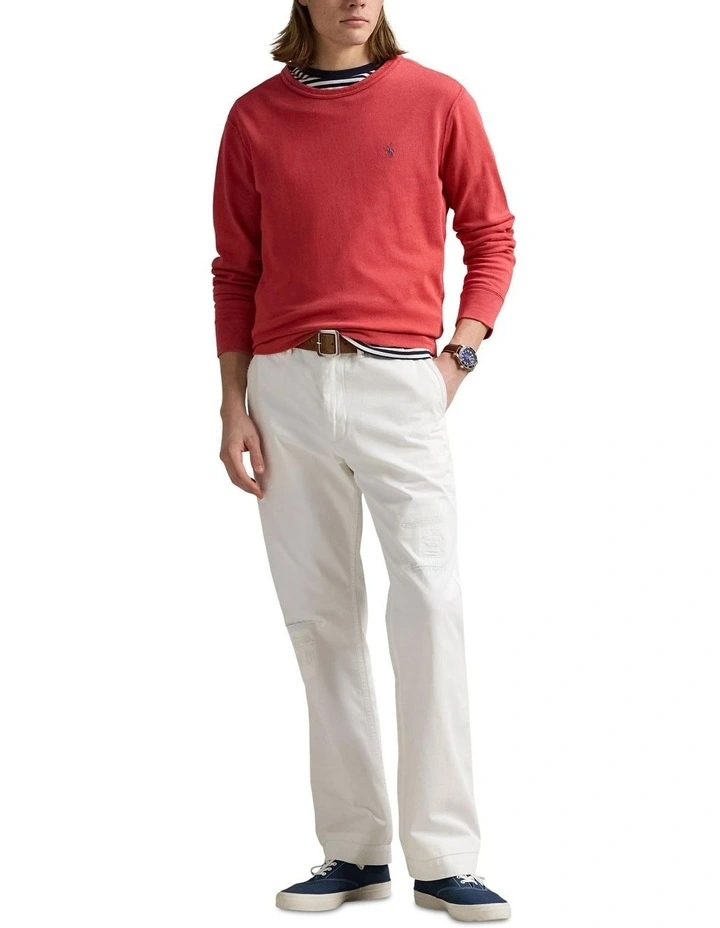 Spa Terry Sweatshirt in Red image 3
