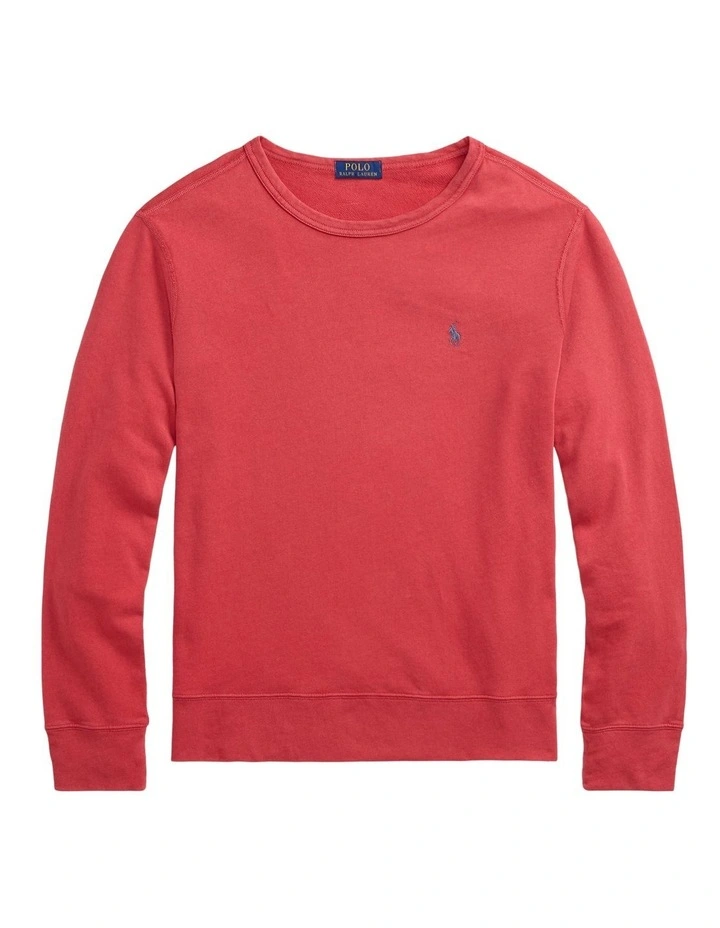 Spa Terry Sweatshirt in Red image 4