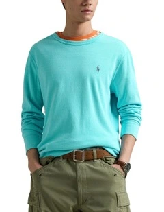 Spa Terry Sweatshirt in Blue