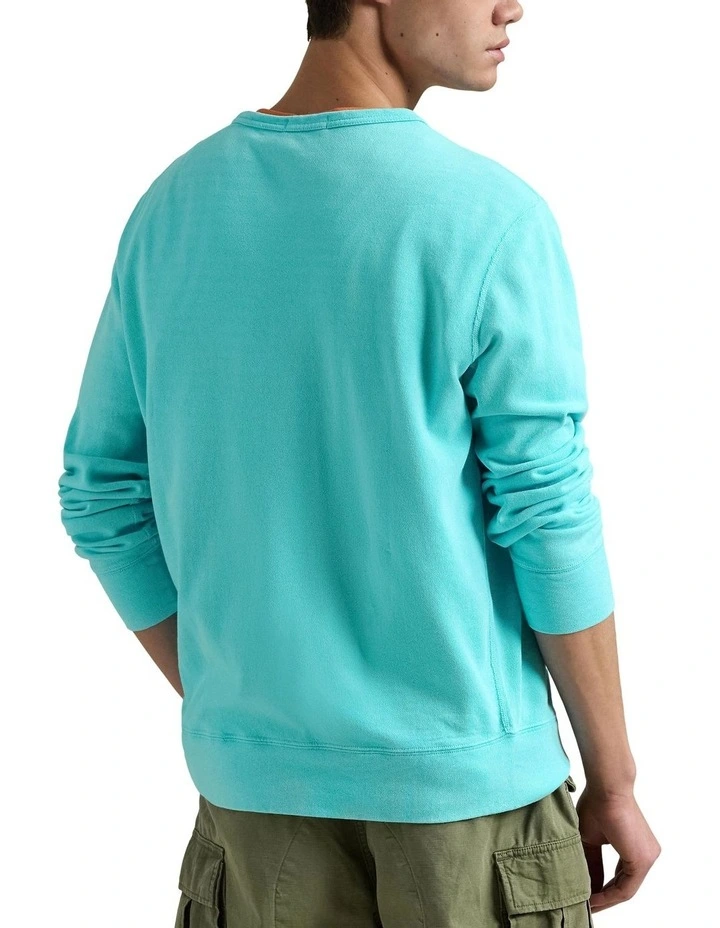 Spa Terry Sweatshirt in Blue image 2