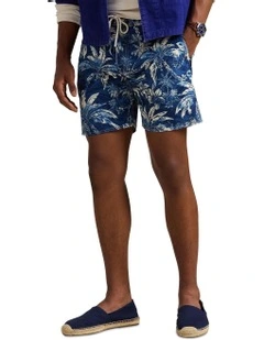 Palm Island Swim Trunk 7.25-Inch in Blue