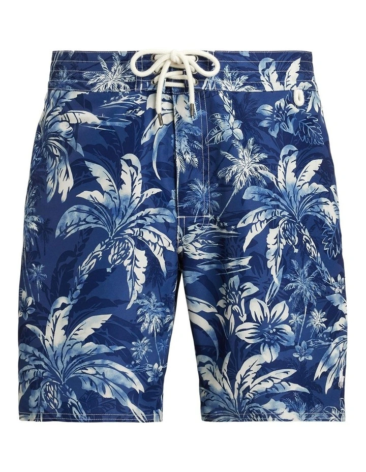 Palm Island Swim Trunk 7.25-Inch in Blue image 4