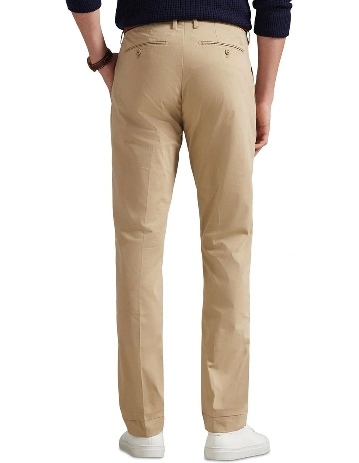 Tailored Fit Performance Chino Pant in Beige image 2