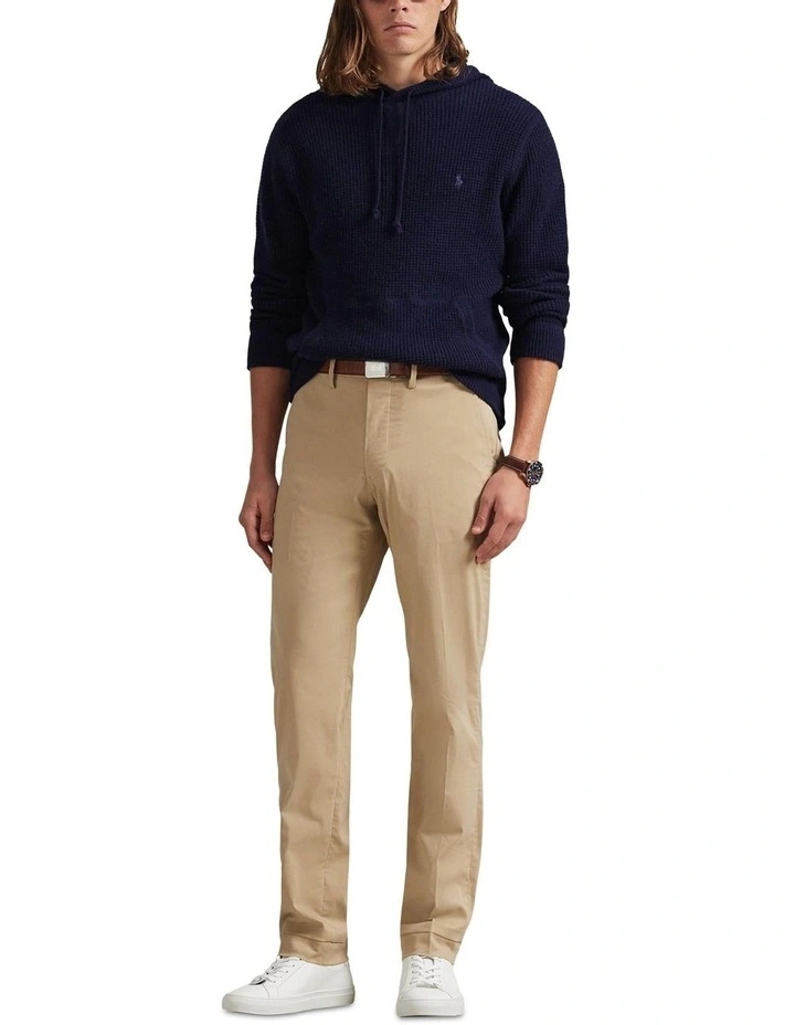 Tailored Fit Performance Chino Pant in Beige image 3