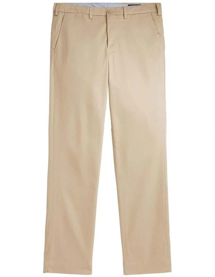 Tailored Fit Performance Chino Pant in Beige image 4