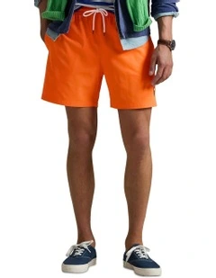 Traveler Polo Bear Swim Trunk 5.75-Inch in Orange