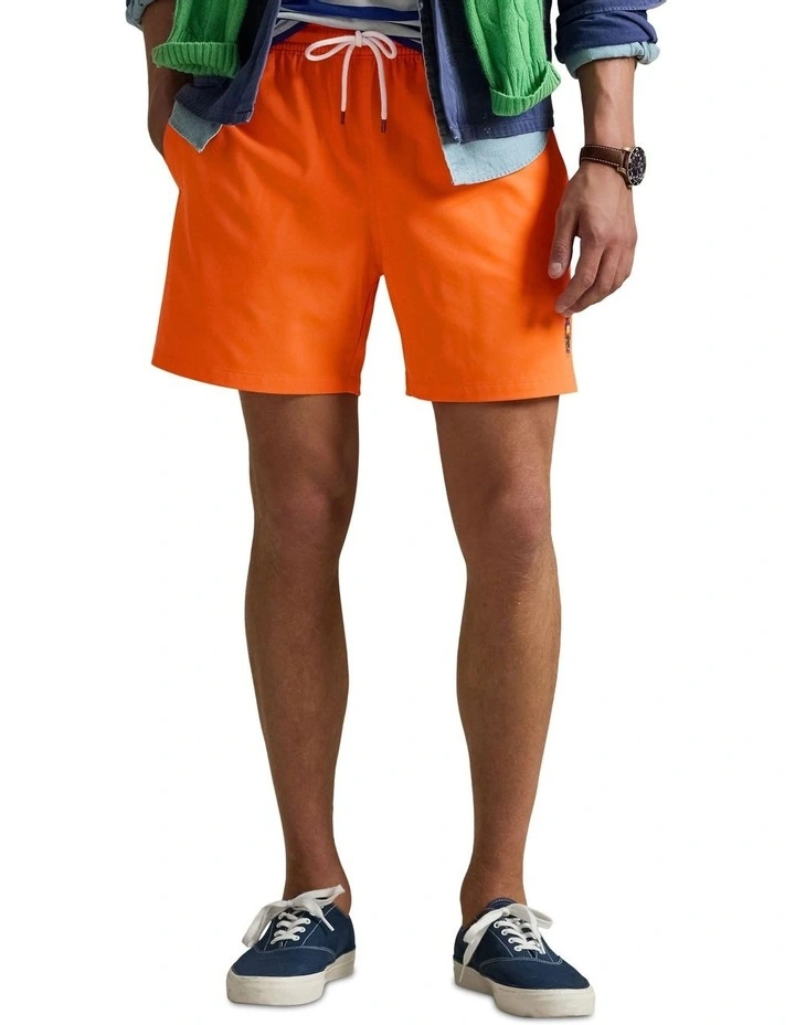 Traveler Polo Bear Swim Trunk 5.75-Inch in Orange image 1
