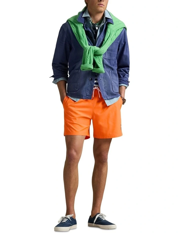 Traveler Polo Bear Swim Trunk 5.75-Inch in Orange image 3