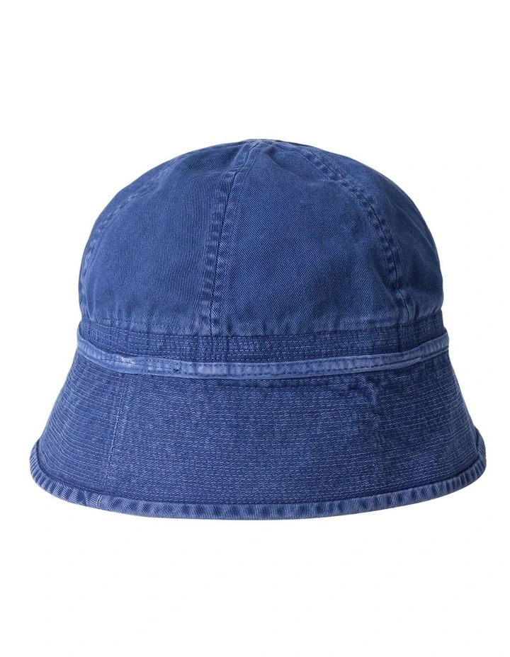 Garment-Dyed Twill Bucket Hat in Blue image 2