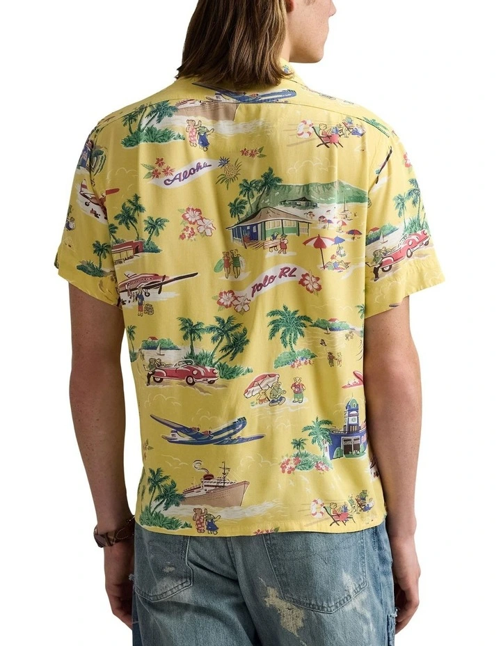 Classic Fit Polo Bear Camp Shirt in Multi image 2