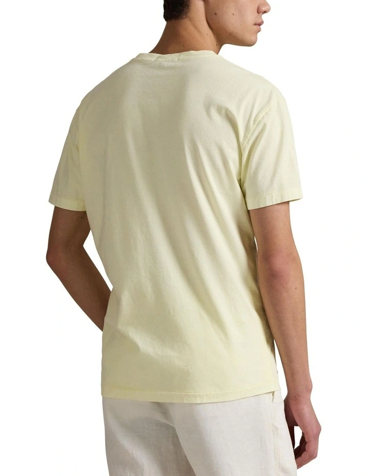 Classic Fit Mineral-Dyed Jersey T-shirt in Green image 2