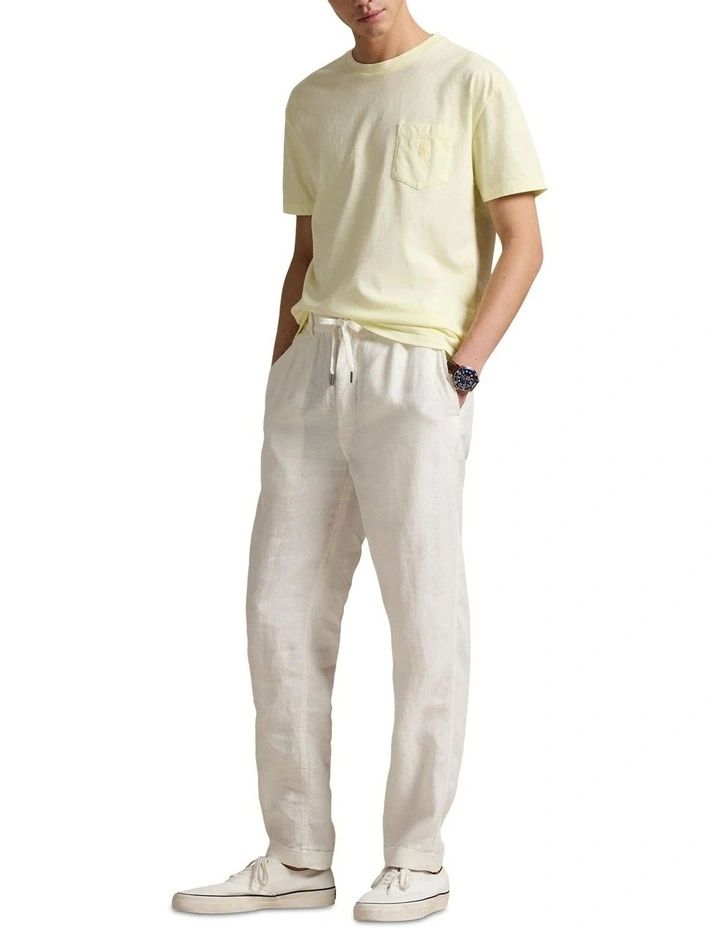 Classic Fit Mineral-Dyed Jersey T-shirt in Green image 3