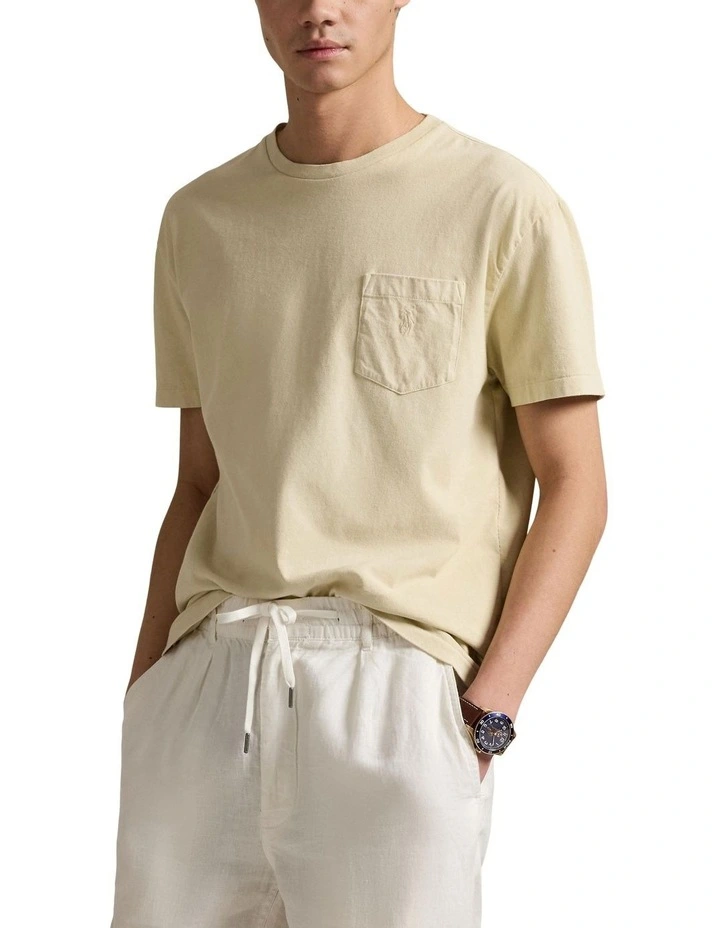 Classic Fit T-shirt in Beige image 1