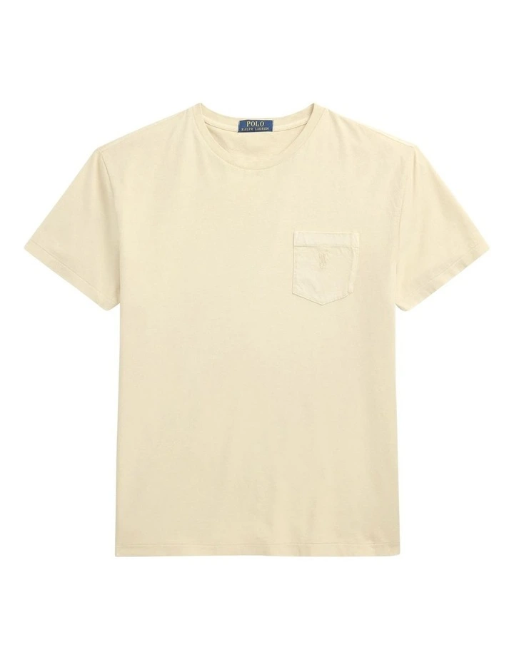 Classic Fit T-shirt in Beige image 4
